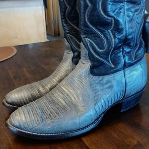 USA Nocona genuine lizard boots